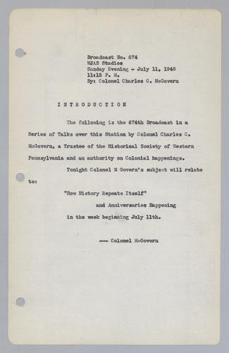 #674: Anniversaries Happening During the Week of July 11th