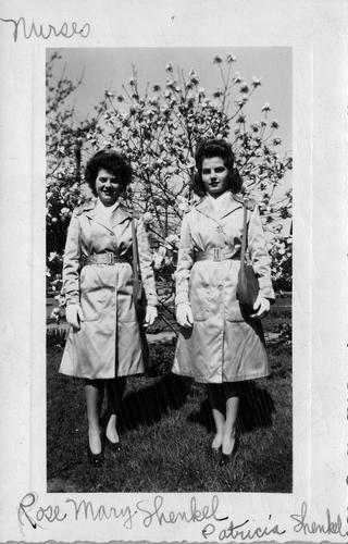 Photograph of Nurses Rose Mary Shenkel and Patricia Shenkel
