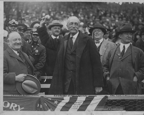 World Series, McGovern with Sen. Harris, and Gov. Pinchot