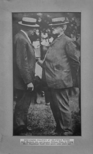 Arch Mackrell and Senator William Flinn at Idlewild Picnic