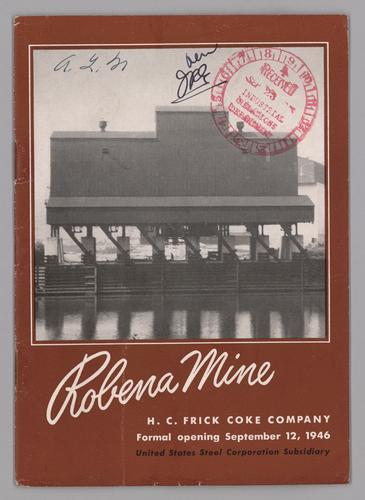 Robena Mine: H.C. Frick Coke Company, Formal opening