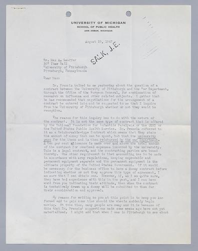 Jonas Salk to Max Lauffer