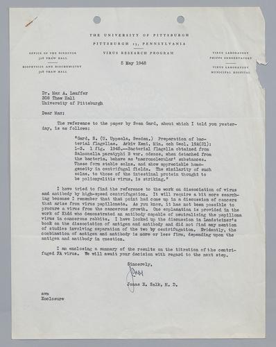 Jonas Salk to Max Lauffer