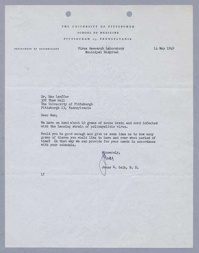 Jonas Salk to Max Lauffer