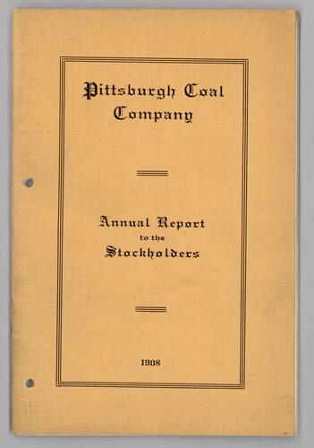 Pittsburgh Coal Company Annual Report to the Stockholders