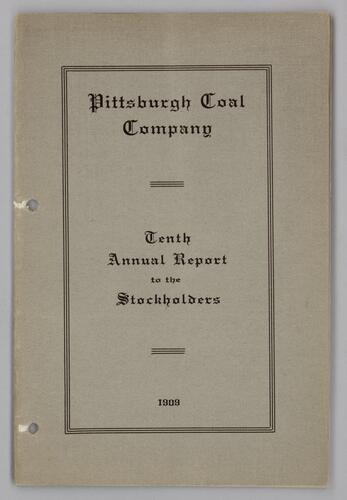 Pittsburgh Coal Company Annual Report to the Stockholders