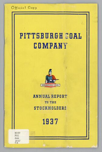 Pittsburgh Coal Company annual report to the stockholders