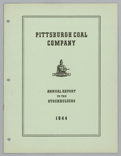Pittsburgh Coal Company annual report to the stockholders