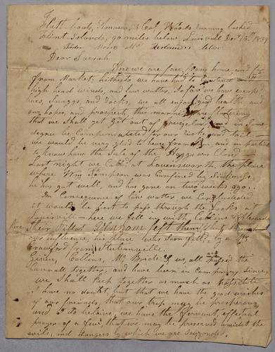 William McFarland's correspondence