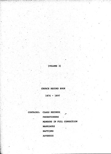 Record Book (Volume 3)