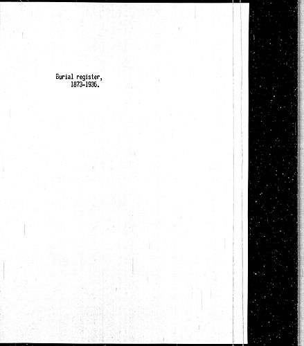 Burial Register