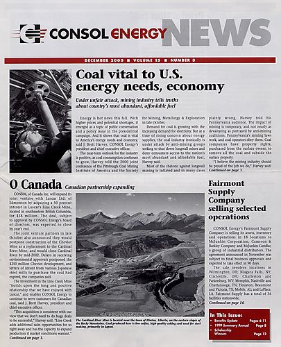 CONSOL Energy news