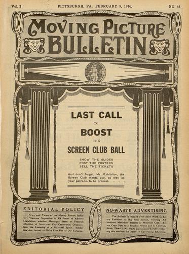 Pittsburgh moving picture bulletin