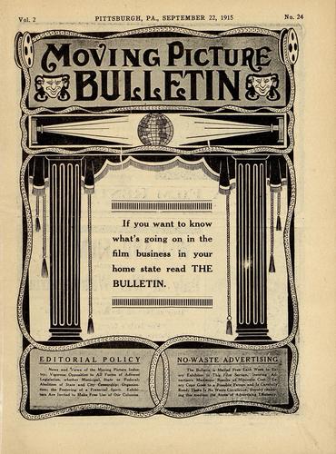 Pittsburgh moving picture bulletin