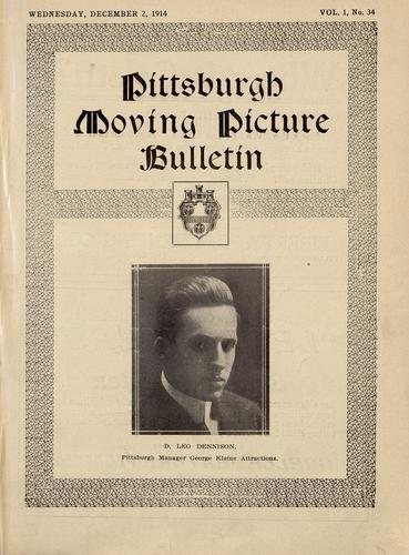 Pittsburgh moving picture bulletin