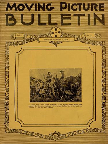 Pittsburgh moving picture bulletin