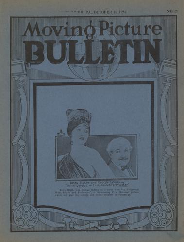 Pittsburgh moving picture bulletin