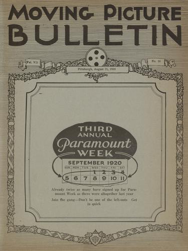Pittsburgh moving picture bulletin