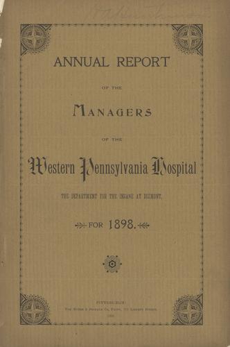 Annual Report of the Managers of the Western Pennsylvania Hospital