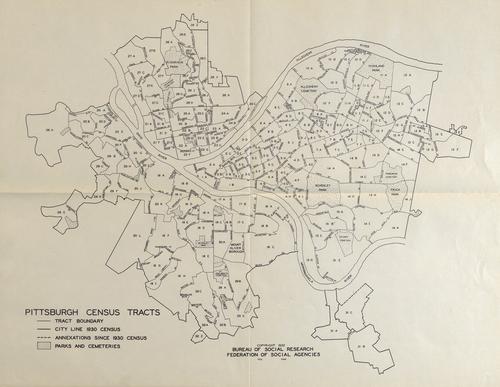 Pittsburgh Census Tracts, 1930.