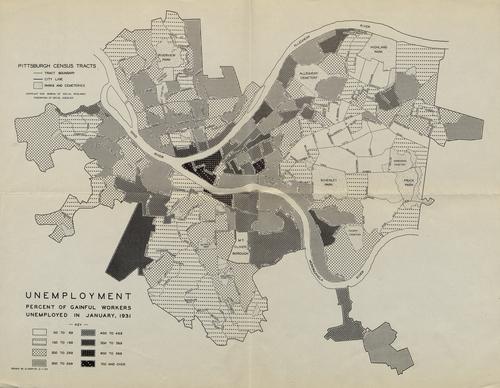 Map 12. Unemployment in January, 1931