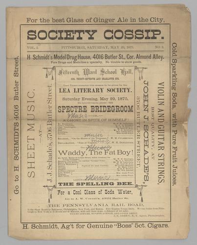 Theatre program - The Spectre Bridgroom or, A Ghost in Spite of Himself!; and Waddy, The Fat Boy!