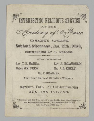 Advertising - Interesting Religious Service