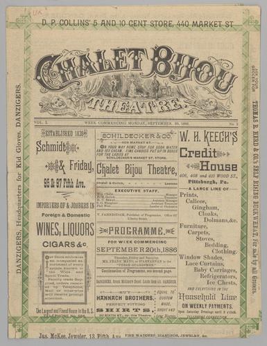 Theatre program - Nordeck and The Three Guardsmen with Frank Mayo