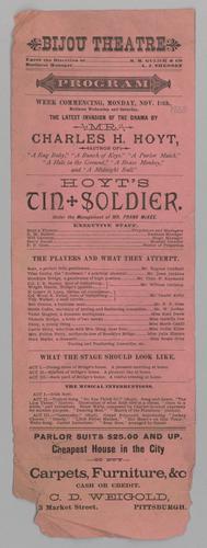 Theatre program - Tin Soldier