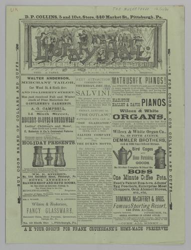 Opera program - The Boston Ideal Opera Company in The Musketeers