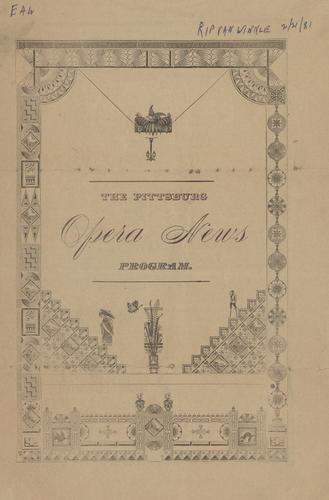 Theatre program - Rip Van Winkle with Joseph Jefferson