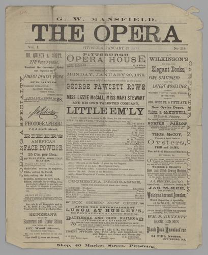 Theatre program - Little Em'ly with George Fawcett Rowe