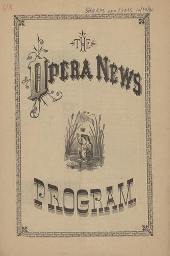 Theatre program - Sharps and Flats with Stuart Robson and William H. Crane