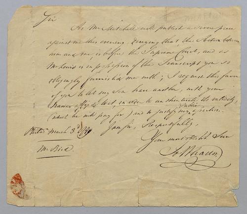 Edward Burd Correspondence