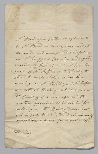 Mrs. Bordley to Mr. Burd