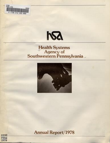 Annual Report, Health Systems Agency of Southwestern Pennsylvania