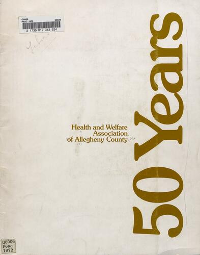 50 Years, Health and Welfare Association of Allegheny County