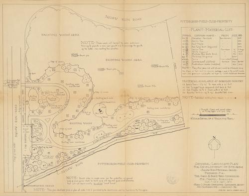 Landscape Design Plan by Ezra C. Stiles