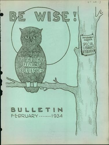 Pittsburgh Chapter bulletin