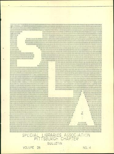 Pittsburgh Chapter bulletin
