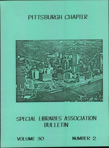 Pittsburgh Chapter bulletin