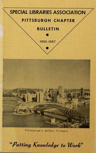 Pittsburgh Chapter bulletin