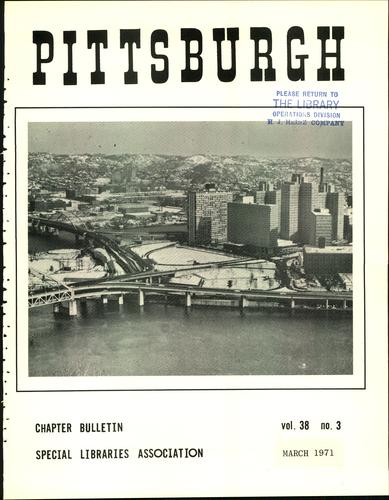 Pittsburgh Chapter bulletin