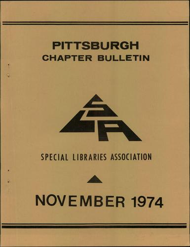 Pittsburgh Chapter bulletin