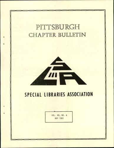 Pittsburgh Chapter bulletin