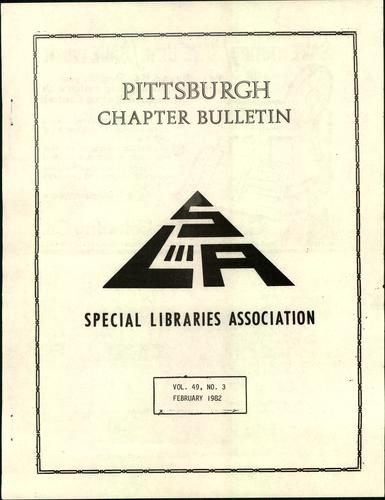 Pittsburgh Chapter bulletin