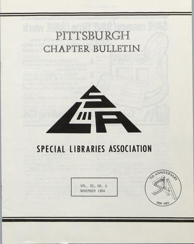 Pittsburgh Chapter bulletin