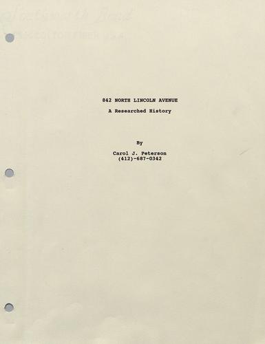 842 North Lincoln Avenue