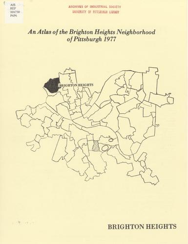 Pittsburgh neighborhood atlas