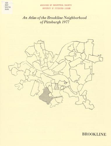 Pittsburgh neighborhood atlas